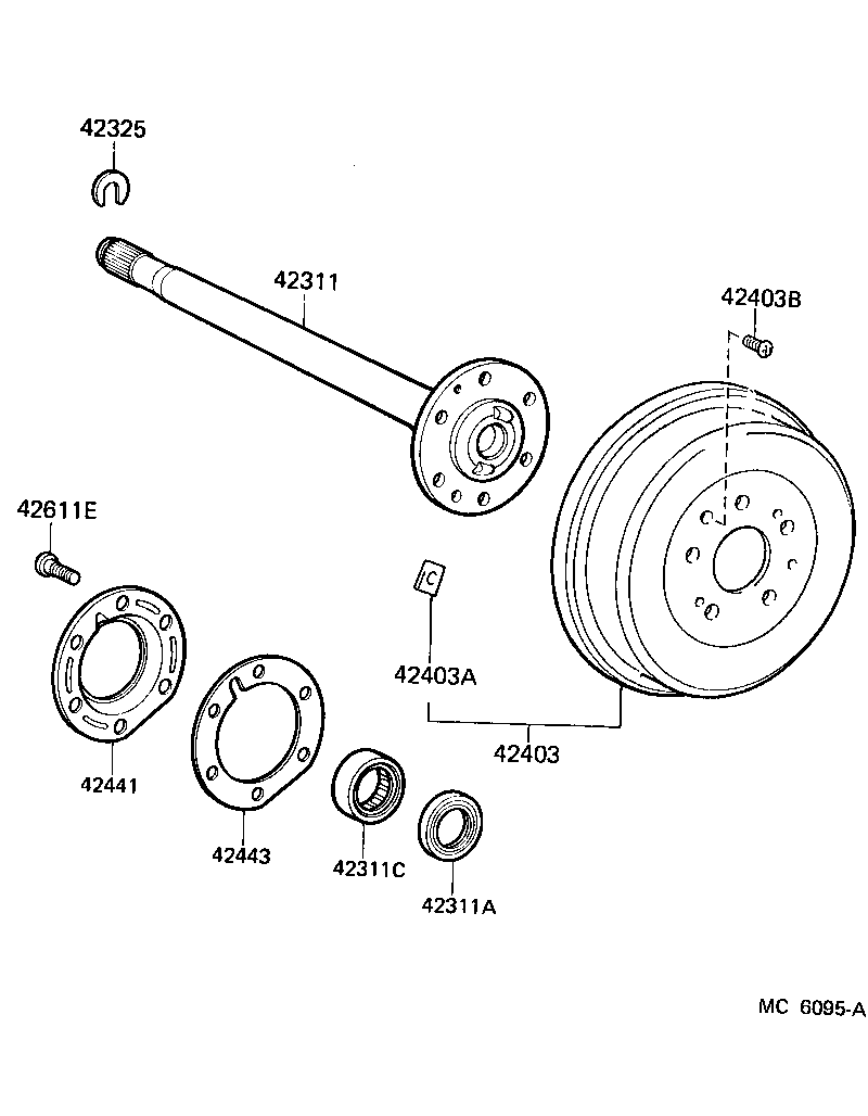  DYNA150 |  REAR AXLE SHAFT HUB