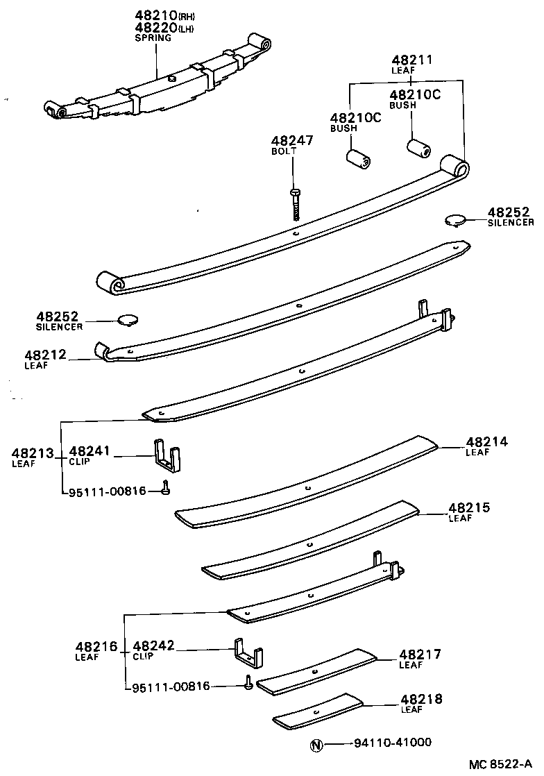  COASTER |  REAR SPRING SHOCK ABSORBER