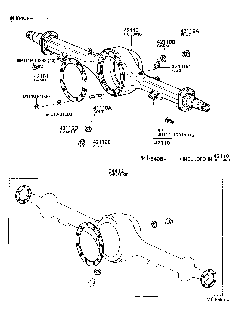  COASTER |  REAR AXLE HOUSING DIFFERENTIAL