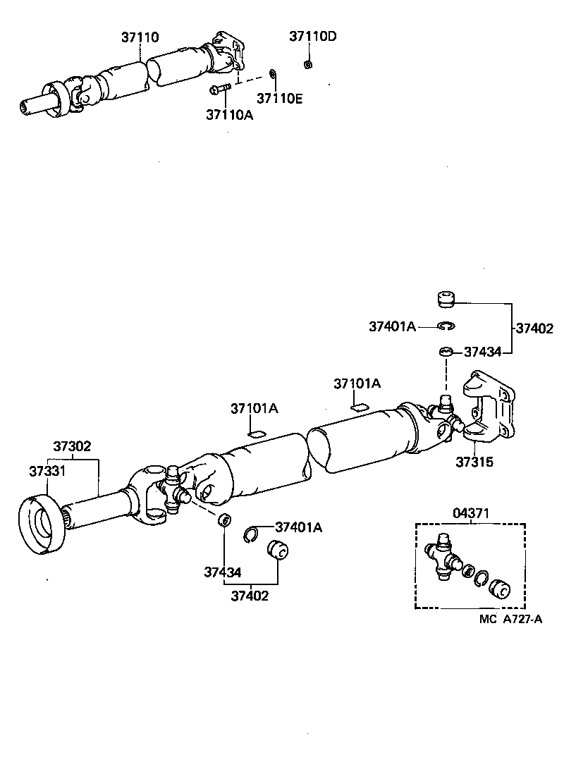  DYNA 100 |  PROPELLER SHAFT UNIVERSAL JOINT