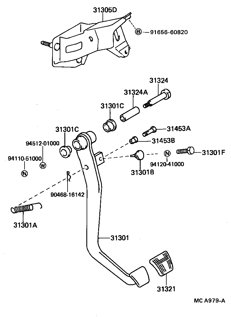  CRESSIDA |  CLUTCH PEDAL FLEXIBLE HOSE