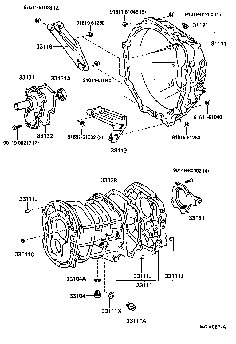  CRESSIDA |  CLUTCH HOUSING TRANSMISSION CASE MTM