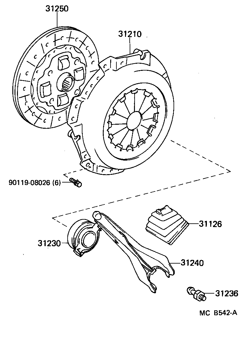  STARLET |  CLUTCH RELEASE FORK