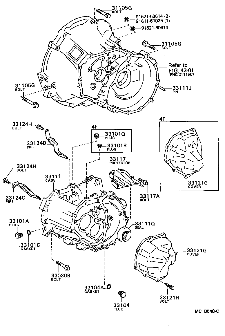  STARLET |  CLUTCH HOUSING TRANSMISSION CASE MTM