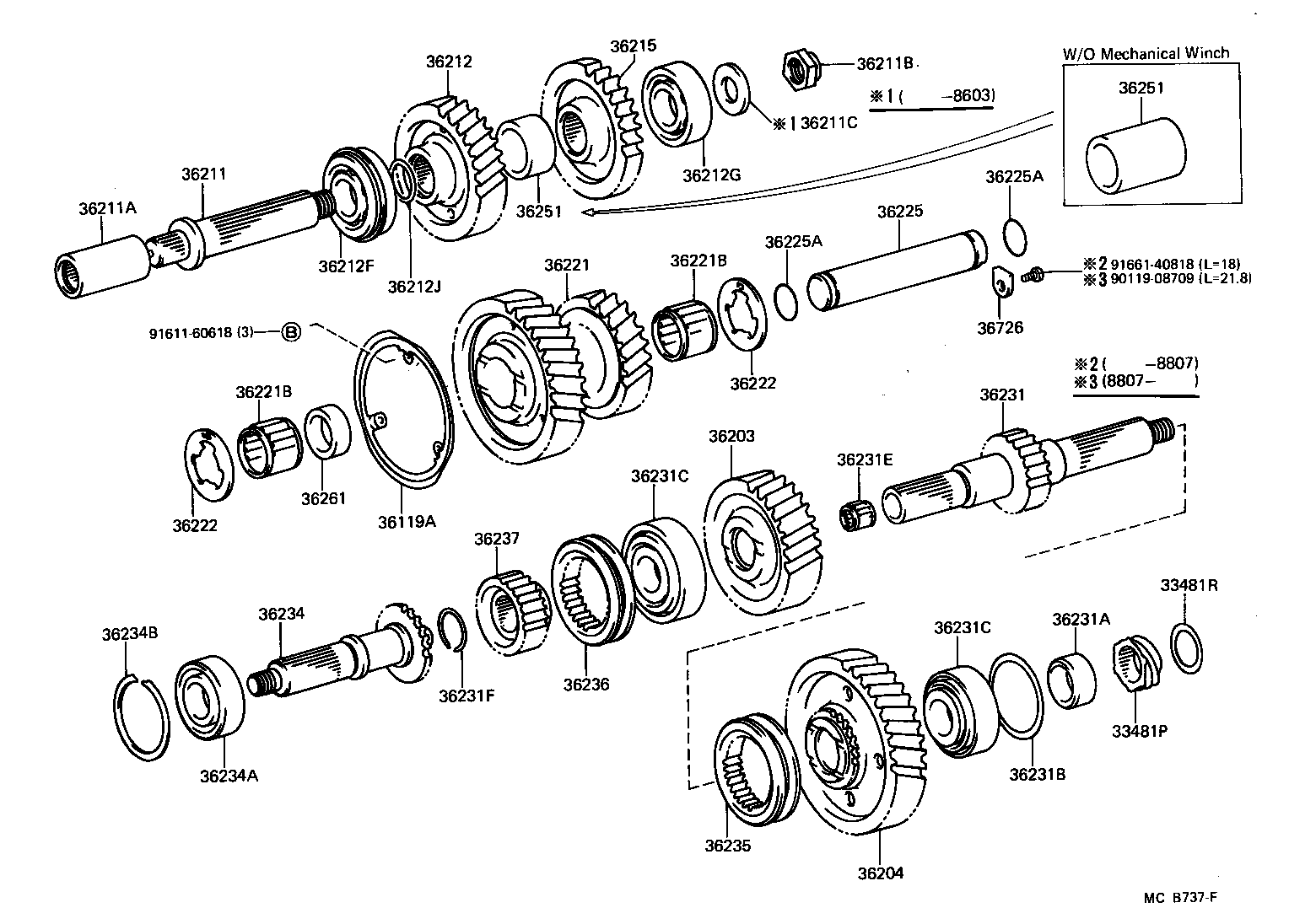  LAND CRUISER 70 |  TRANSFER GEAR