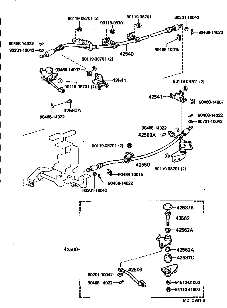  LAND CRUISER 60 |  DIFFERENTIAL LOCK CONTROL