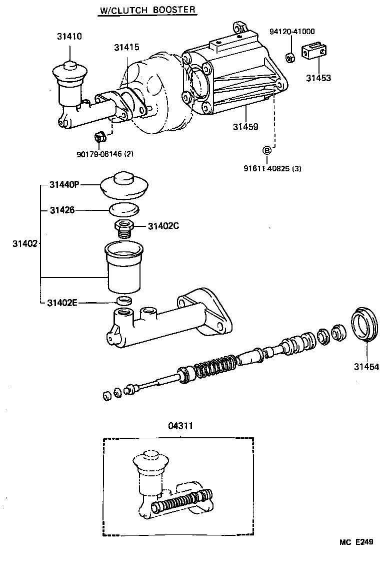  LAND CRUISER 60 |  CLUTCH MASTER CYLINDER