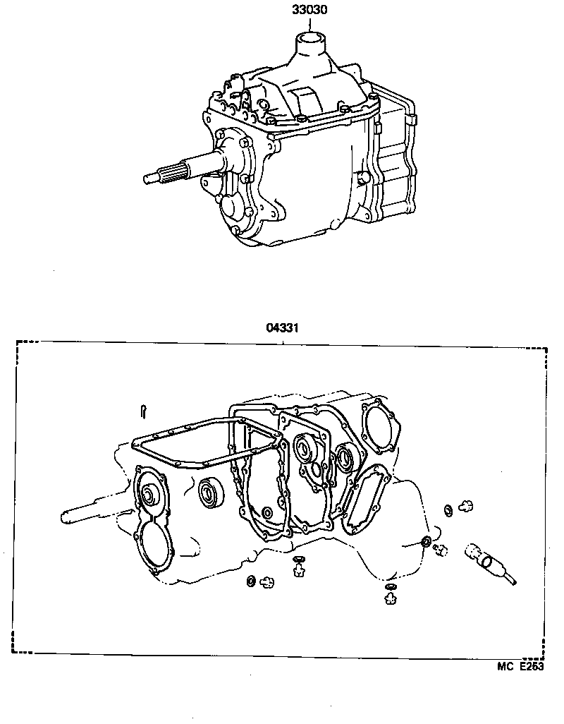  LAND CRUISER 60 |  TRANSAXLE OR TRANSMISSION ASSY GASKET KIT MTM