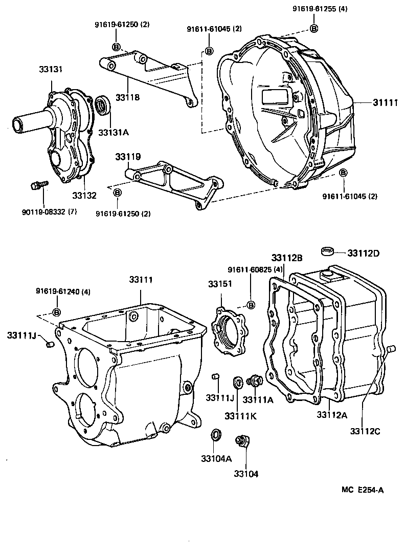  LAND CRUISER 60 |  CLUTCH HOUSING TRANSMISSION CASE MTM