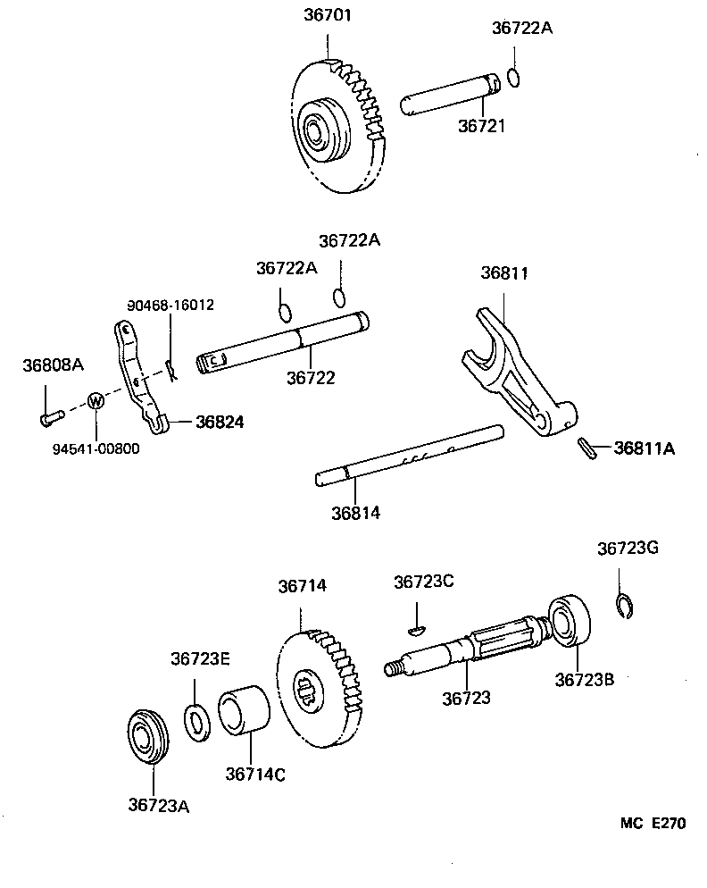  LAND CRUISER 60 |  POWER TAKE OFF CASE GEAR