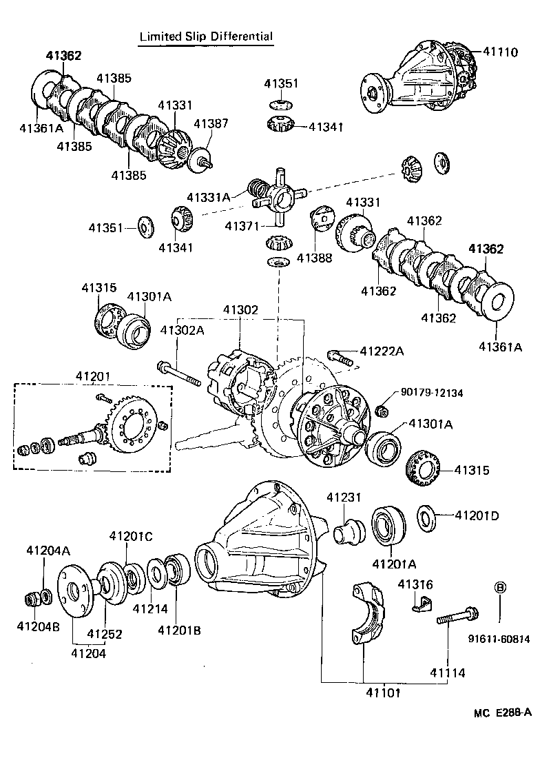  LAND CRUISER 60 |  REAR AXLE HOUSING DIFFERENTIAL