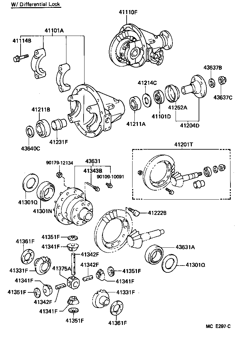  LAND CRUISER 60 |  FRONT AXLE HOUSING DIFFERENTIAL