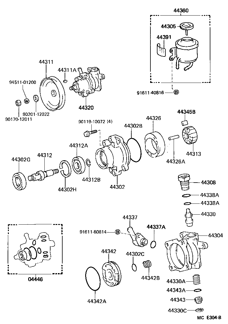  LAND CRUISER 60 |  VANE PUMP RESERVOIR POWER STEERING