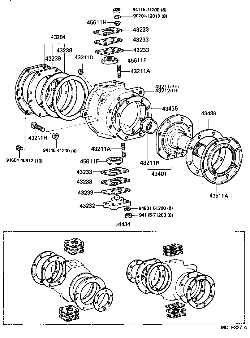  LAND CRUISER 60 |  FRONT AXLE ARM STEERING KNUCKLE