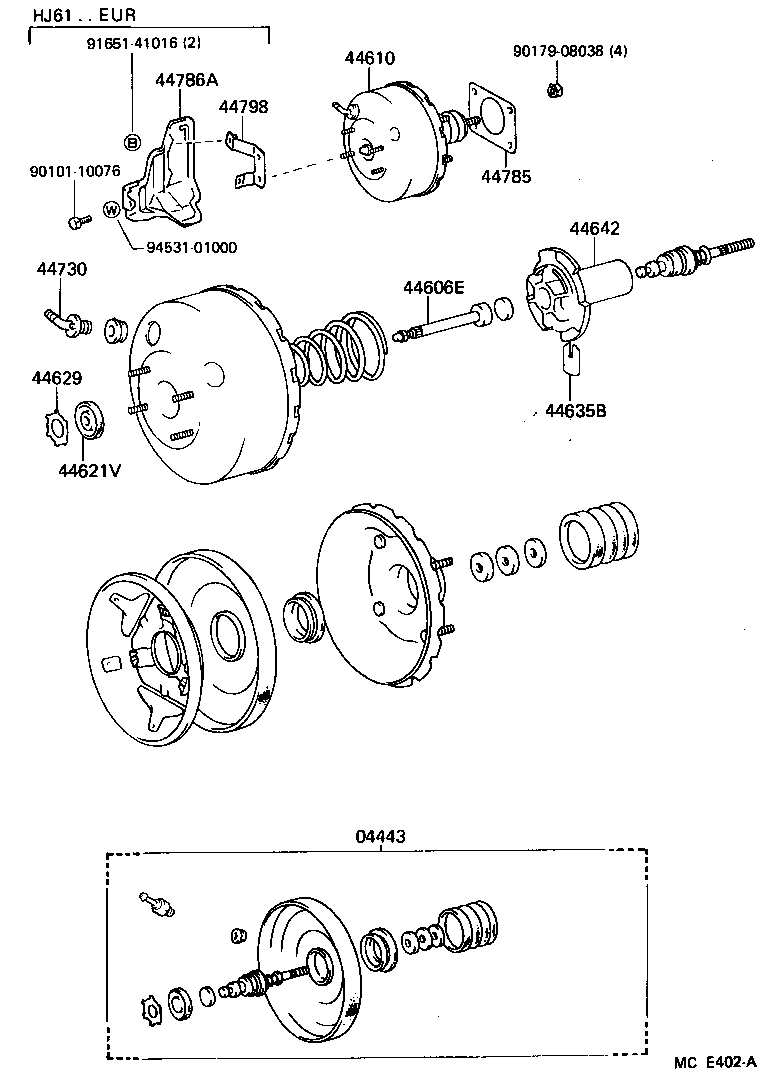  LAND CRUISER 60 |  BRAKE BOOSTER VACUUM TUBE