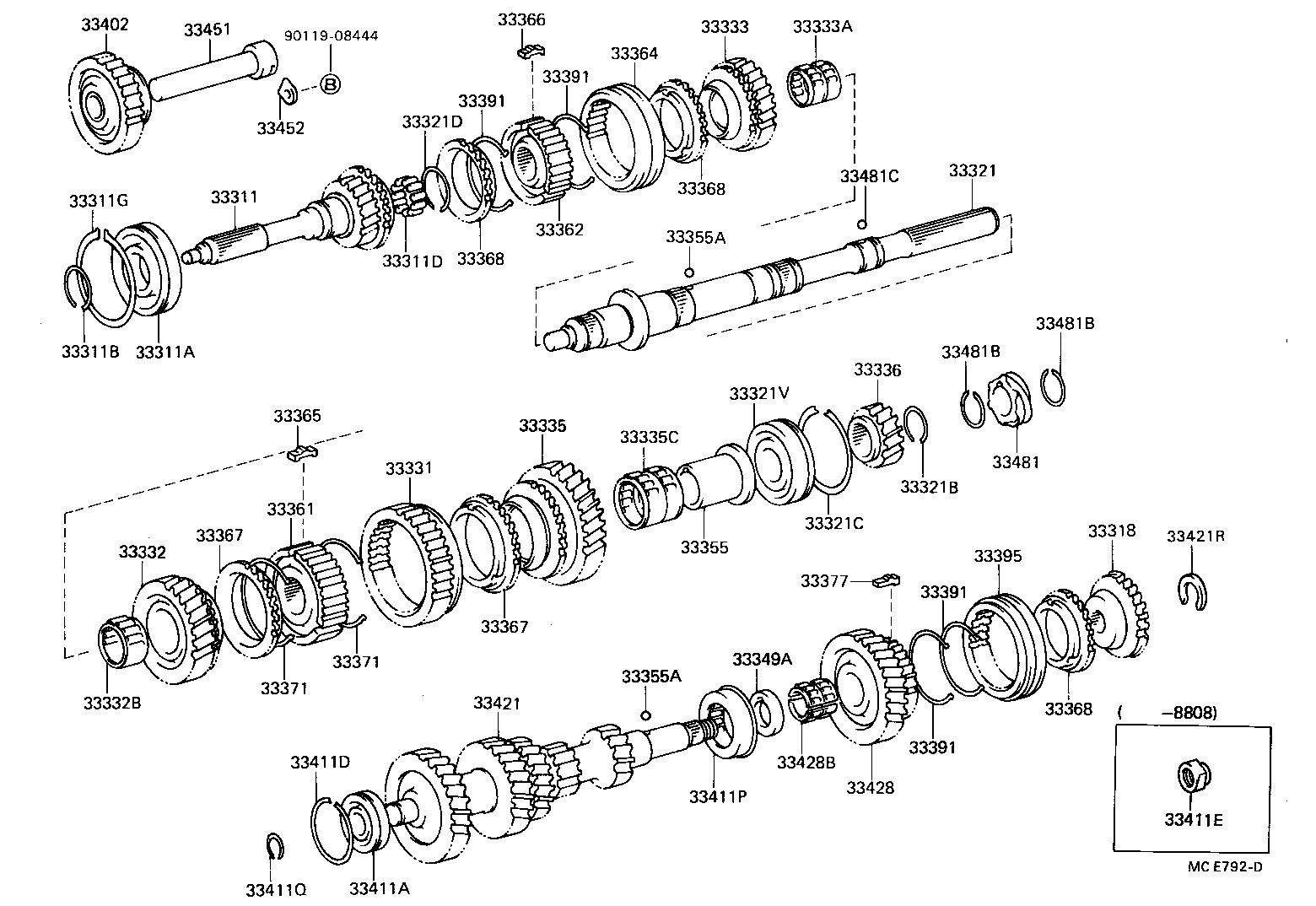  HIACE VAN COMUTER |  TRANSMISSION GEAR MTM