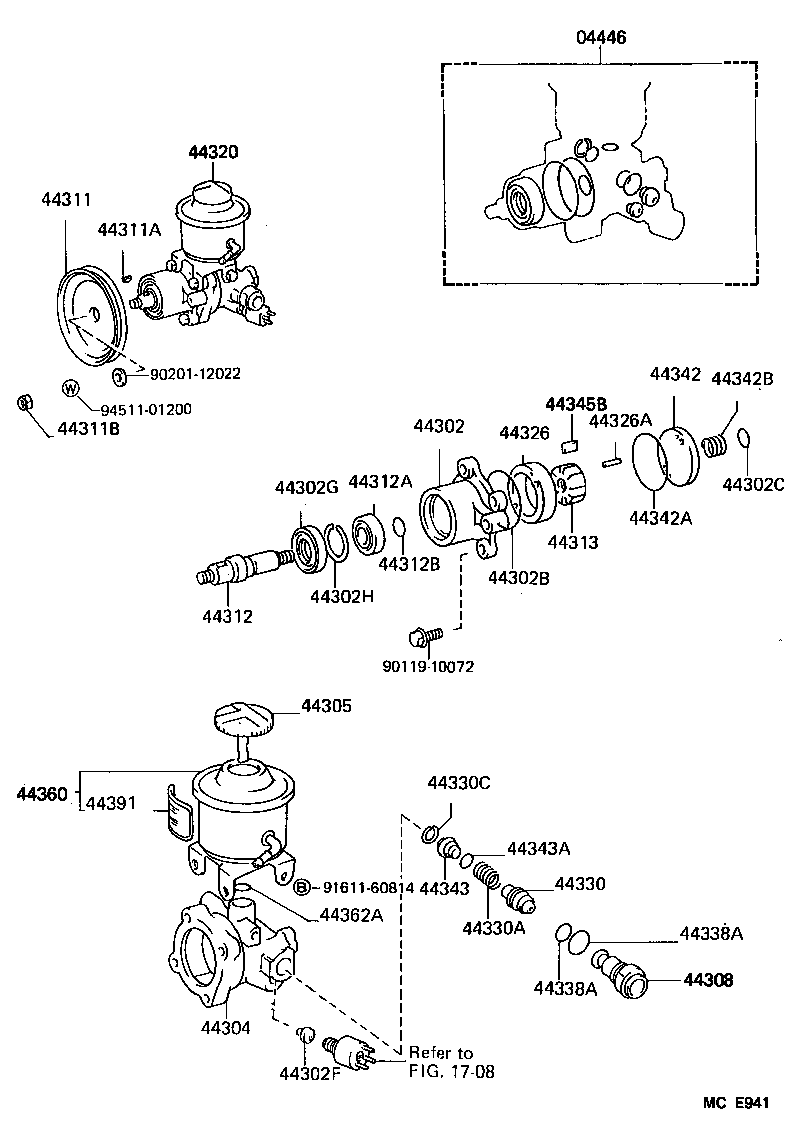  HIACE VAN COMUTER |  VANE PUMP RESERVOIR POWER STEERING