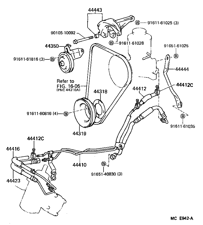  HIACE VAN COMUTER |  POWER STEERING TUBE