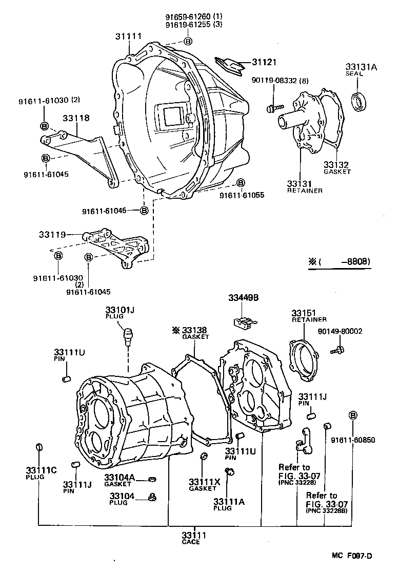  DYNA 100 |  CLUTCH HOUSING TRANSMISSION CASE MTM