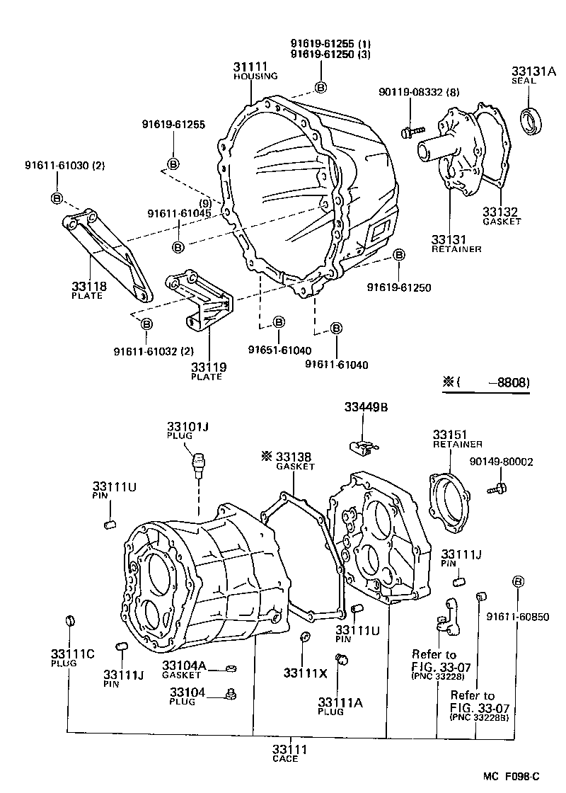  DYNA 100 |  CLUTCH HOUSING TRANSMISSION CASE MTM