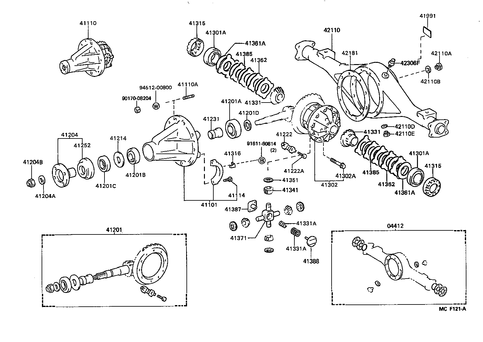  DYNA 100 |  REAR AXLE HOUSING DIFFERENTIAL