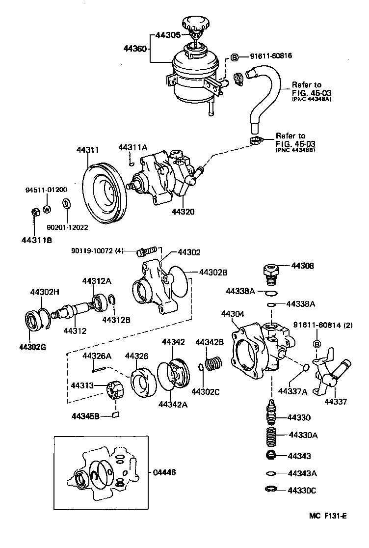  DYNA 100 |  VANE PUMP RESERVOIR POWER STEERING