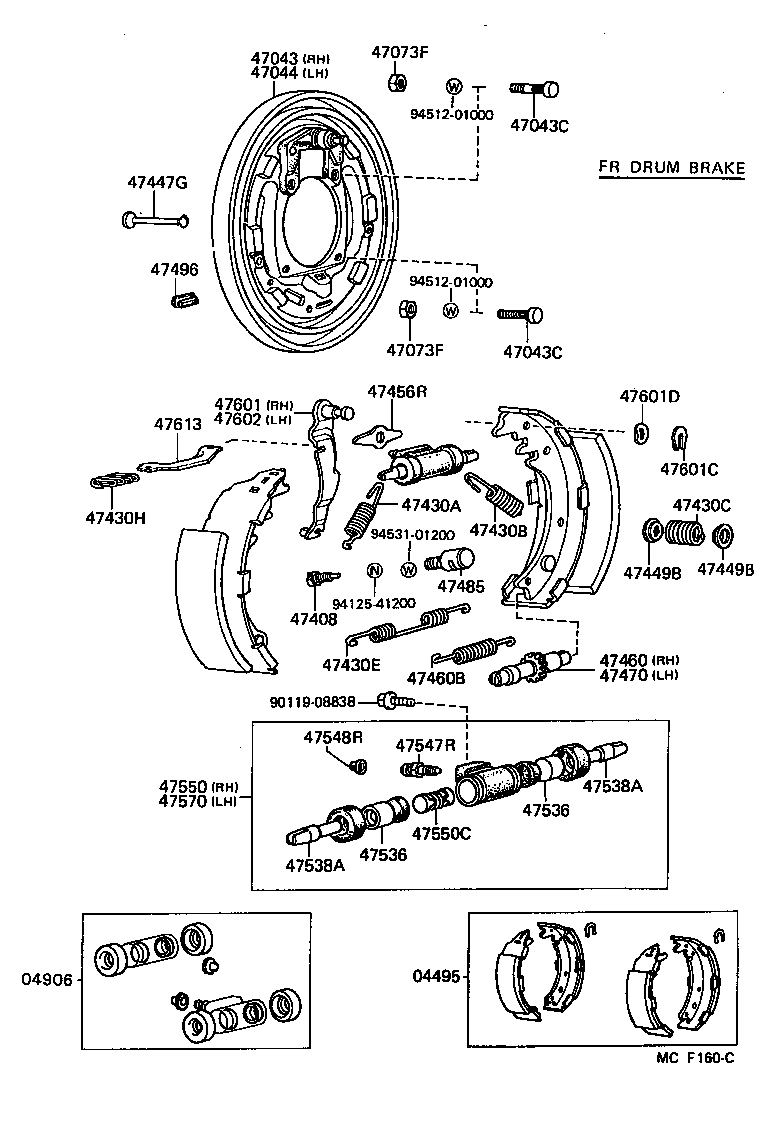  DYNA 100 |  REAR DRUM BRAKE WHEEL CYLINDER BACKING PLATE