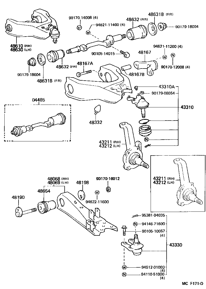  DYNA 100 |  FRONT AXLE ARM STEERING KNUCKLE