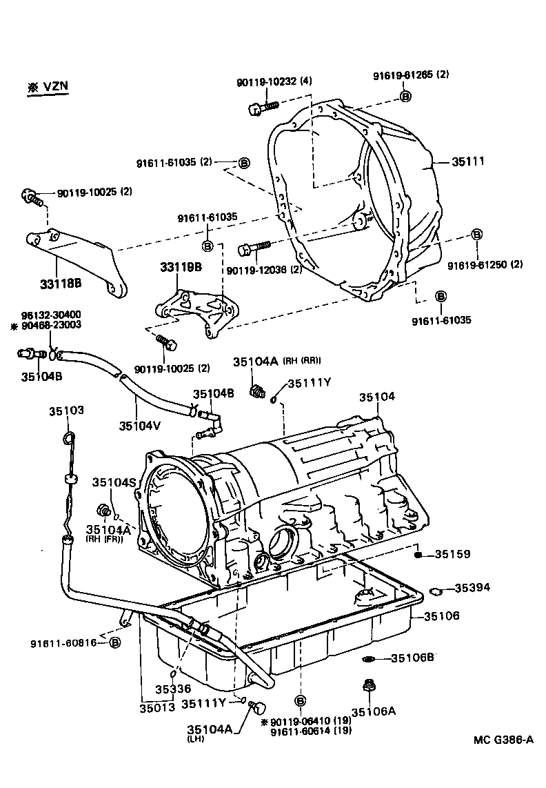  HILUX |  TRANSMISSION CASE OIL PAN ATM