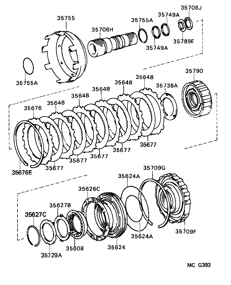  HILUX |  CENTER SUPPORT PLANETARY SUN GEAR ATM