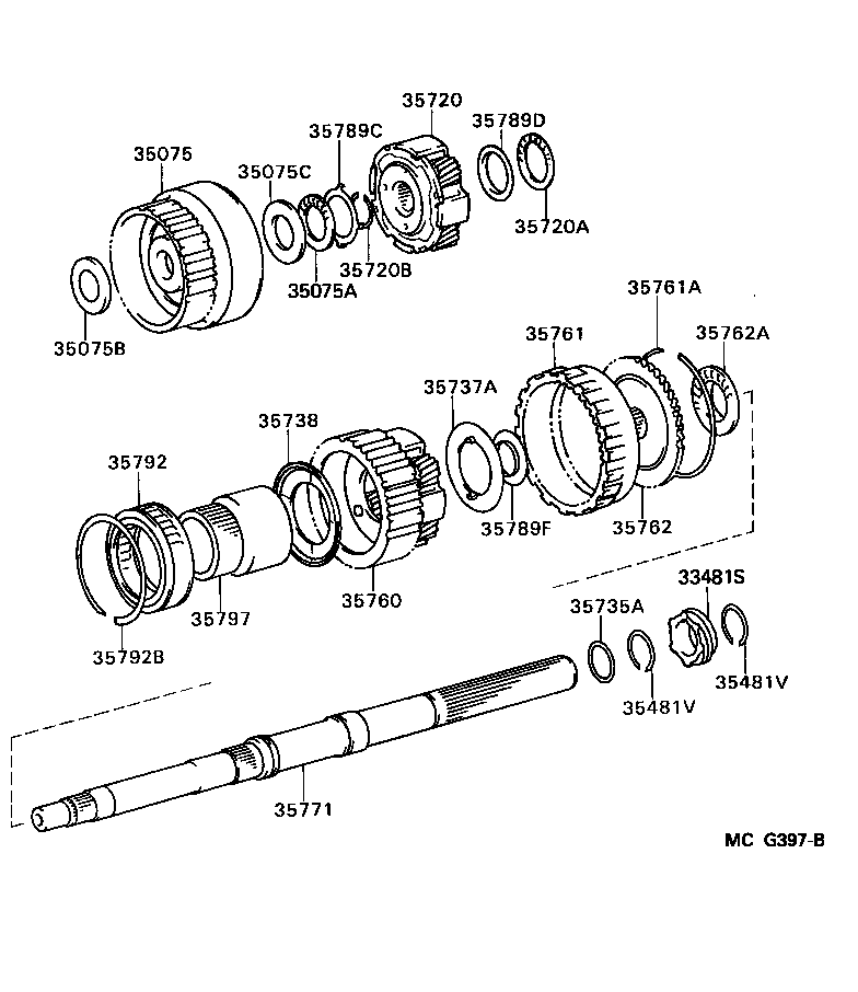  HILUX |  PLANETARY GEAR REVERSE PISTON COUNTER GEAR ATM