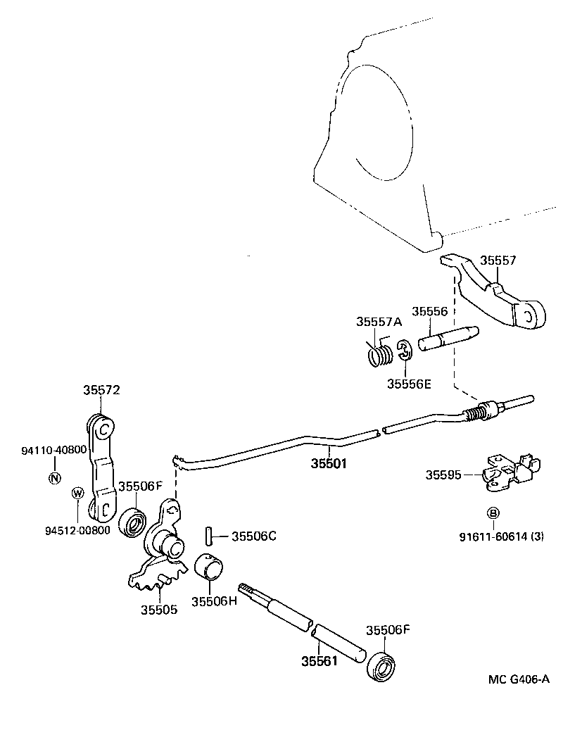  HILUX |  THROTTLE LINK VALVE LEVER ATM