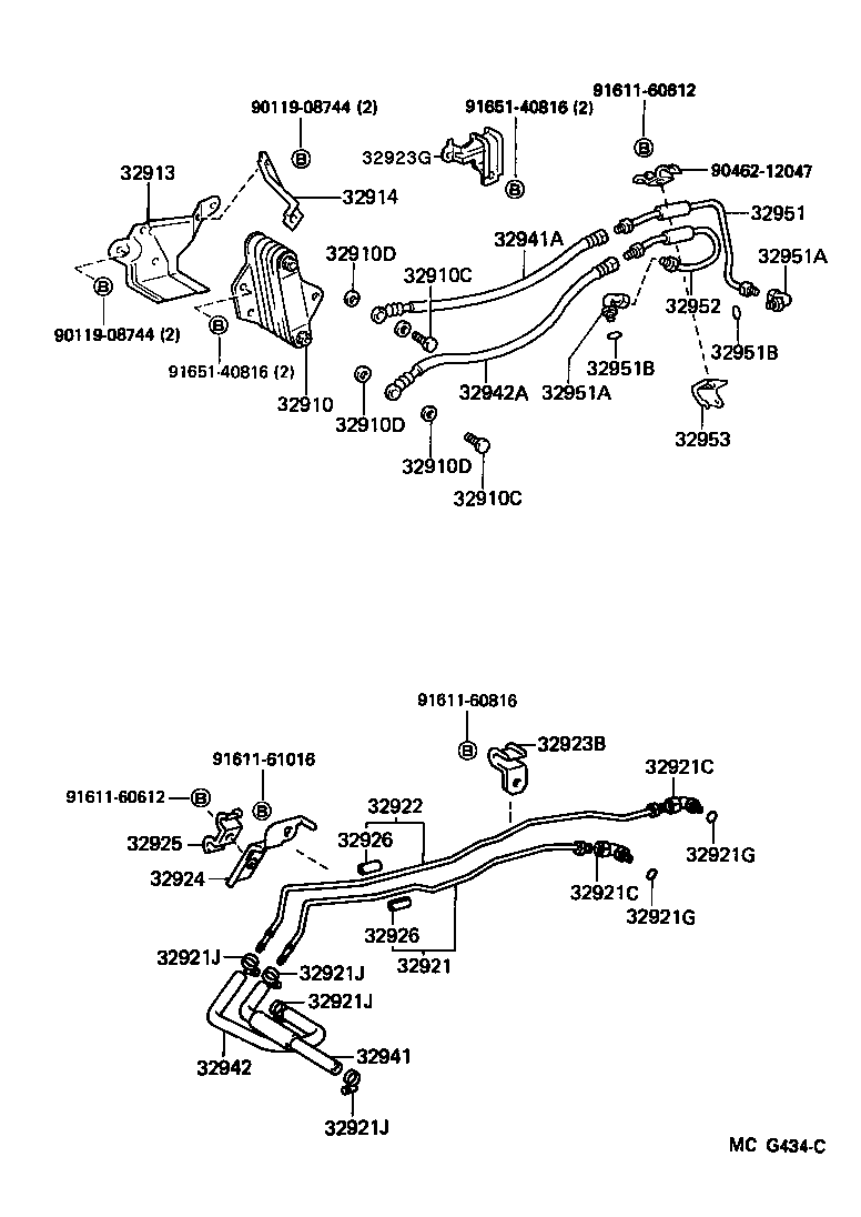  HILUX |  OIL COOLER TUBE ATM