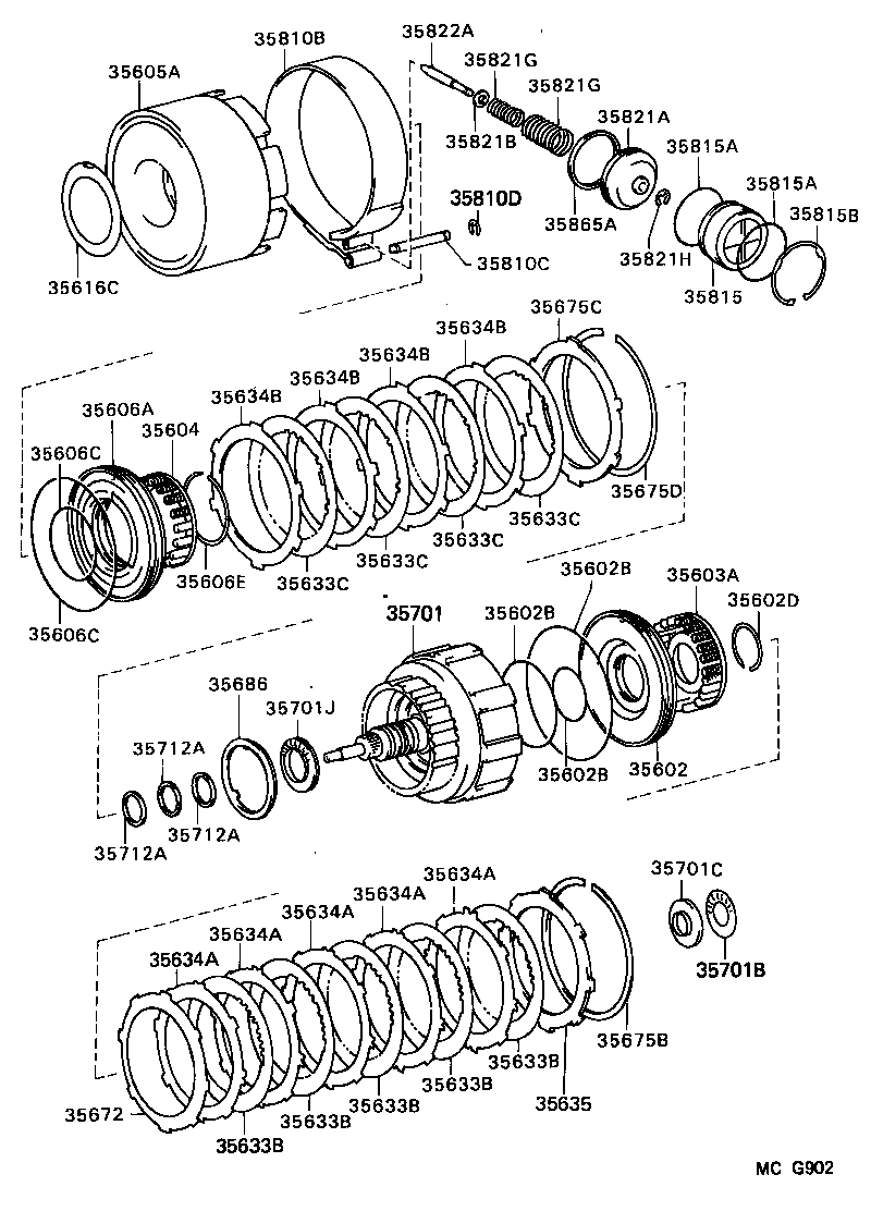  HILUX |  BRAKE BAND MULTIPLE DISC CLUTCH ATM