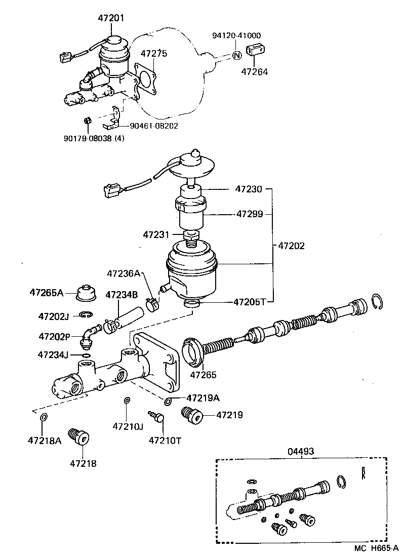  LAND CRUISER 60 |  BRAKE MASTER CYLINDER