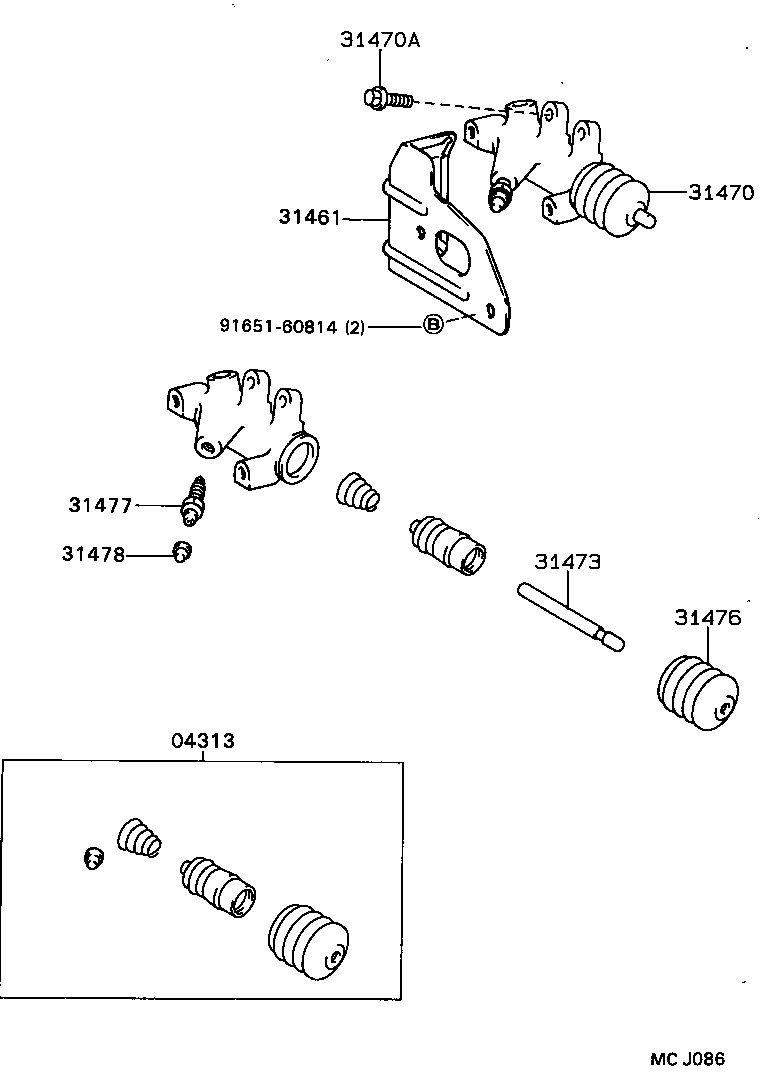  CELICA |  CLUTCH RELEASE CYLINDER