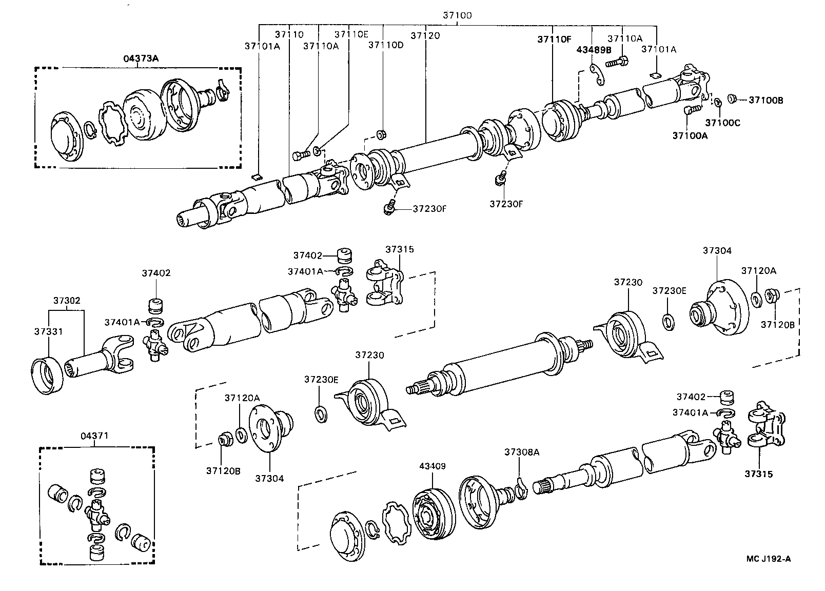  CELICA |  PROPELLER SHAFT UNIVERSAL JOINT