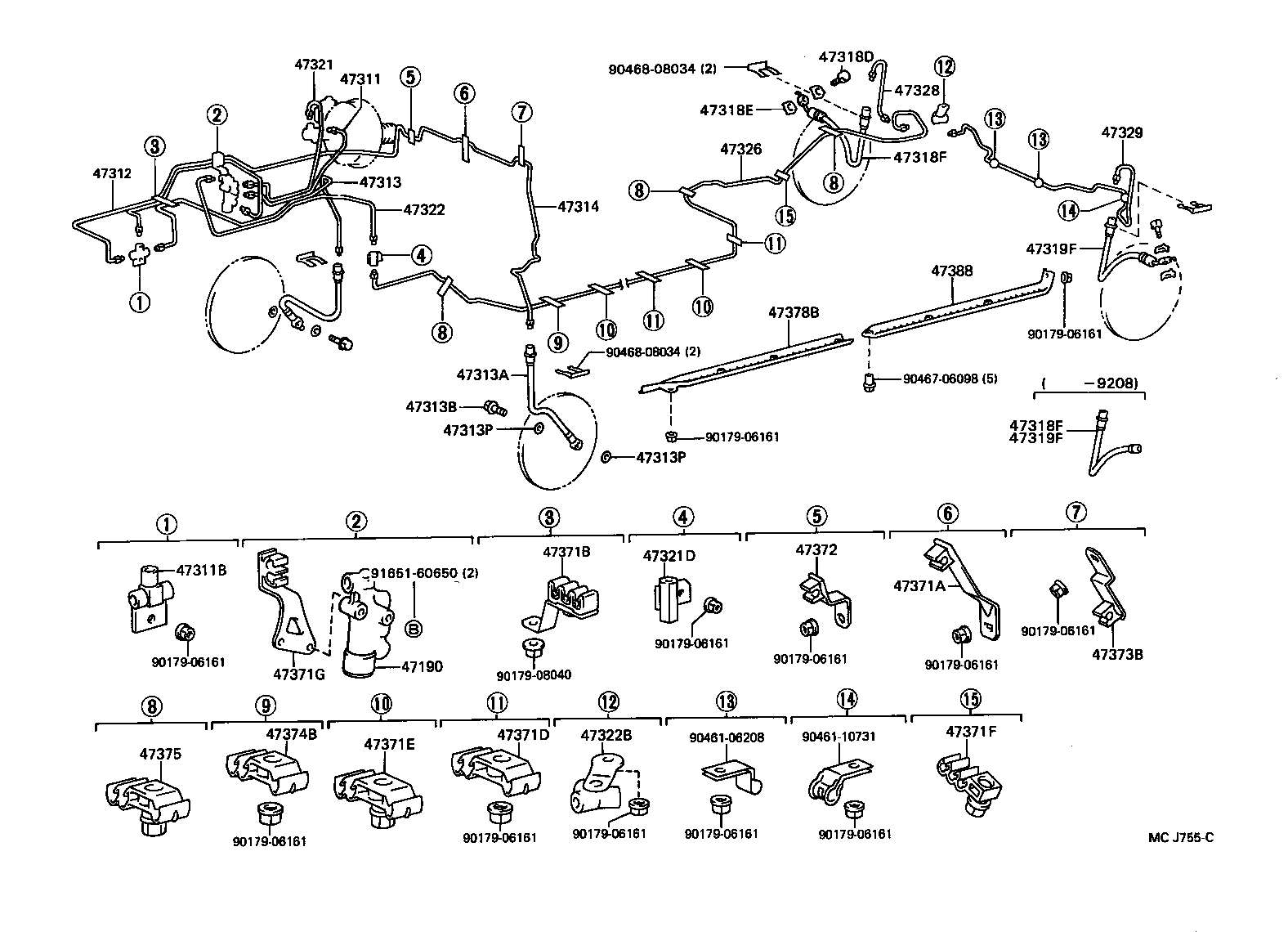  LS400 |  BRAKE TUBE CLAMP