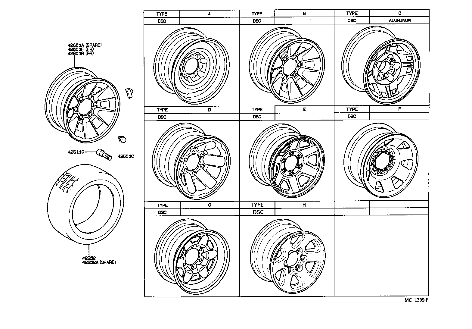  HILUX |  DISC WHEEL WHEEL CAP