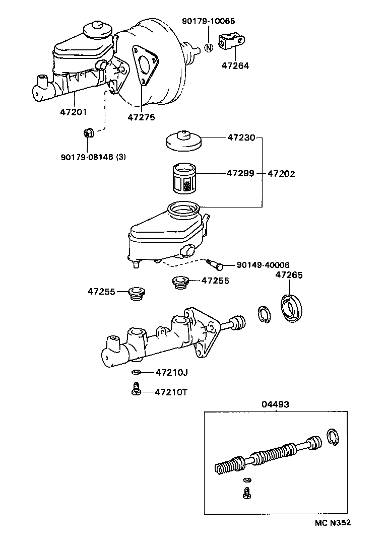  COROLLA |  BRAKE MASTER CYLINDER