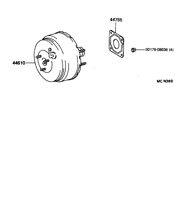  COROLLA |  BRAKE BOOSTER VACUUM TUBE