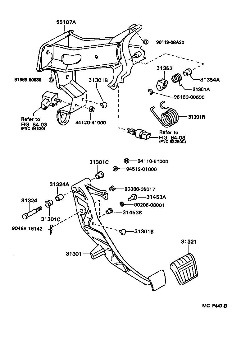  SUPRA |  CLUTCH PEDAL FLEXIBLE HOSE