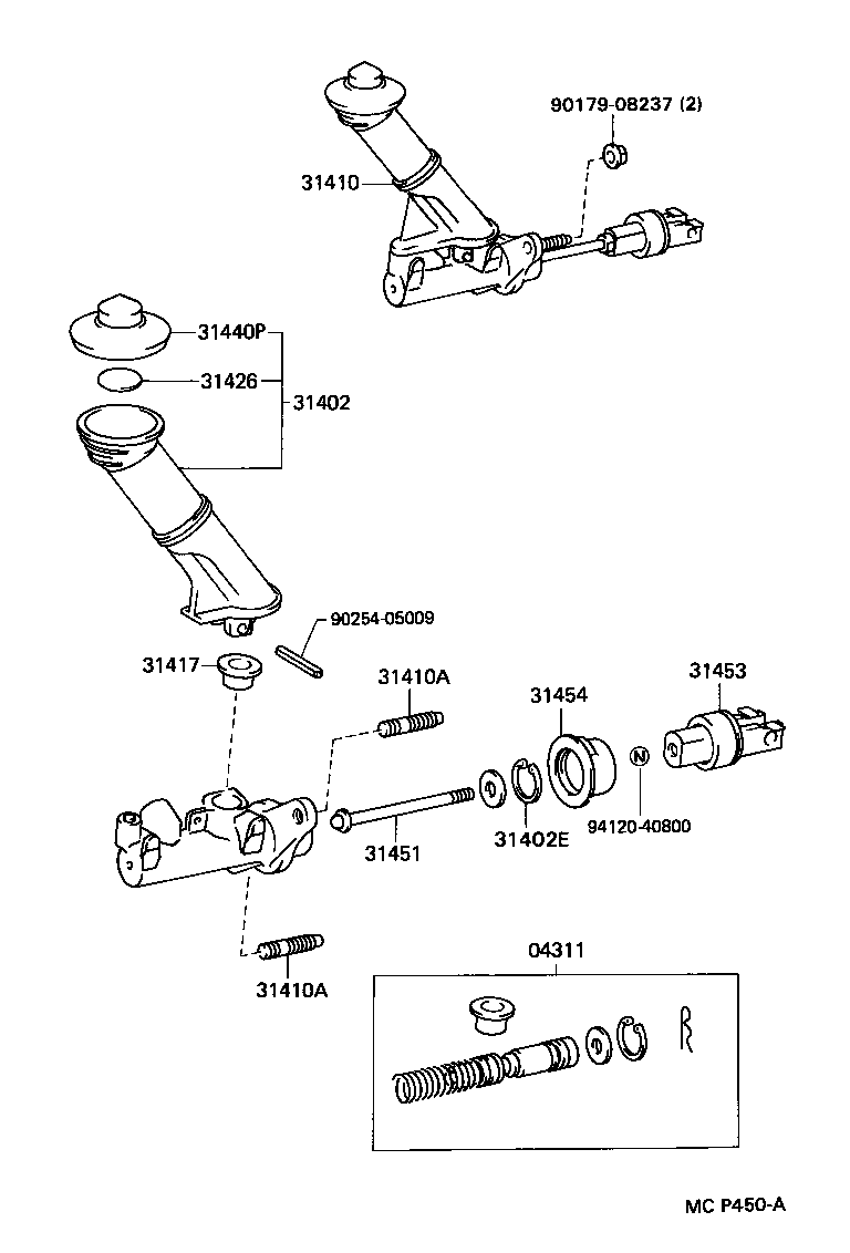  SUPRA |  CLUTCH MASTER CYLINDER