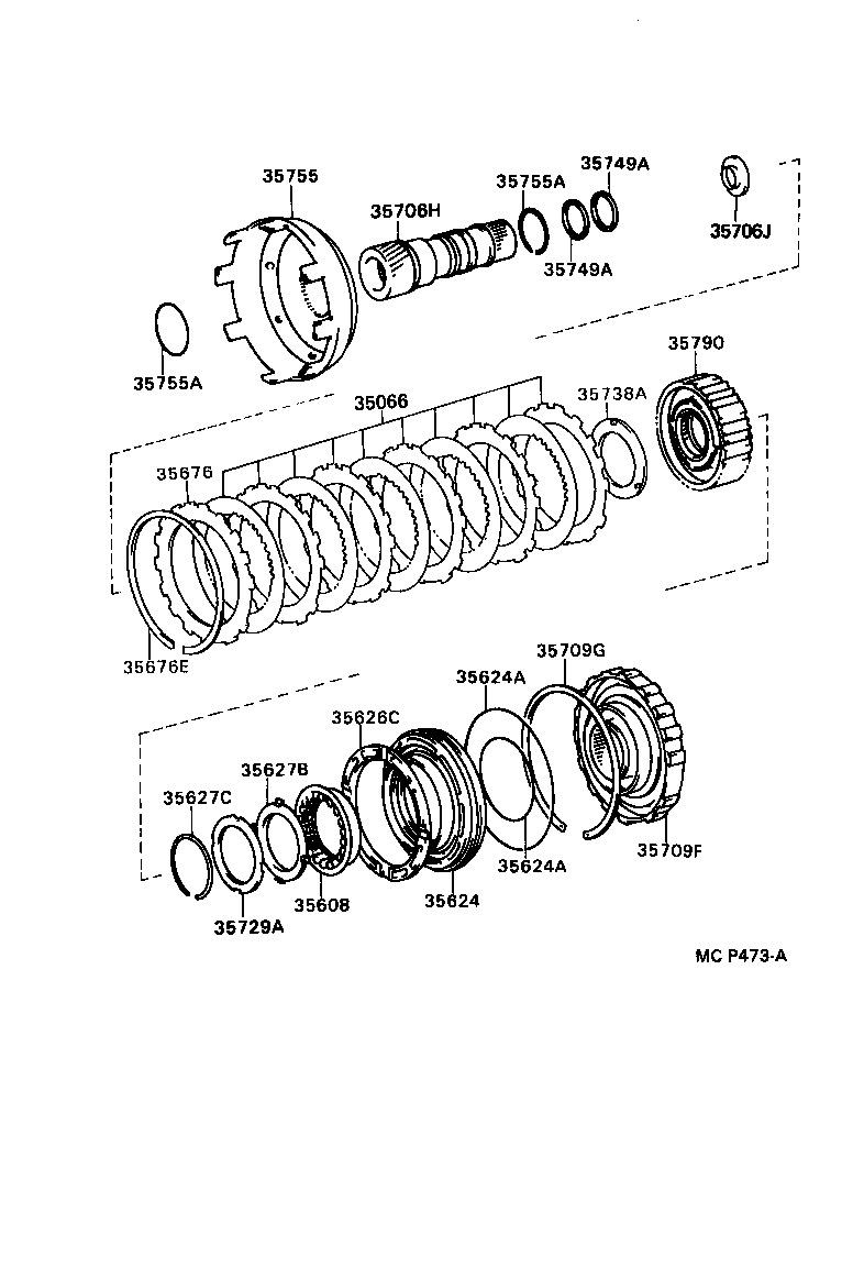  SUPRA |  CENTER SUPPORT PLANETARY SUN GEAR ATM