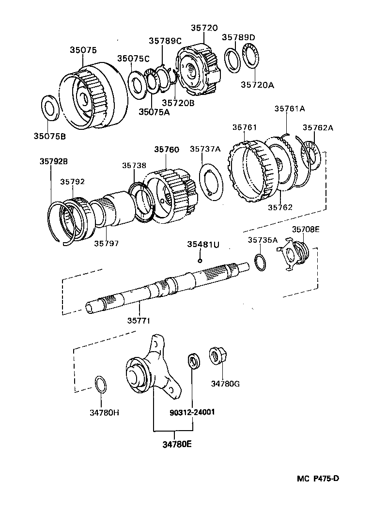  SUPRA |  PLANETARY GEAR REVERSE PISTON COUNTER GEAR ATM