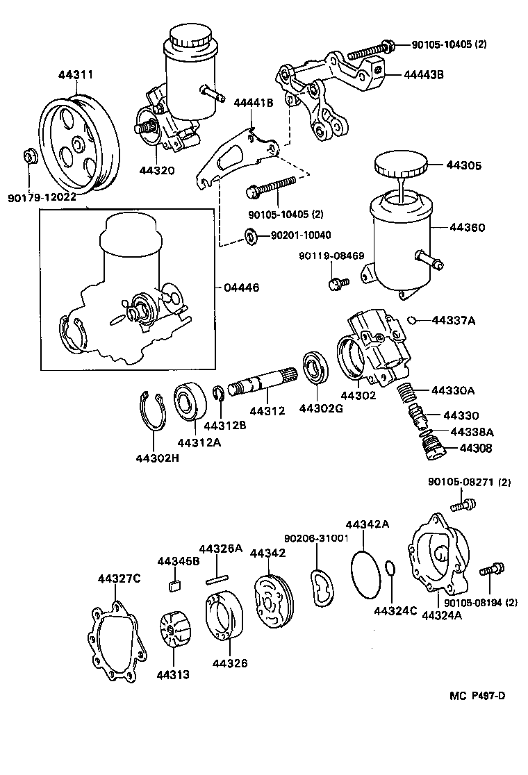  SUPRA |  VANE PUMP RESERVOIR POWER STEERING