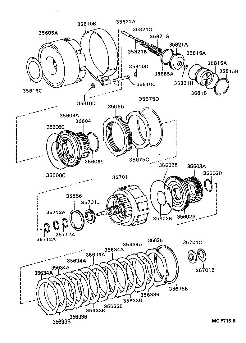  LS400 |  BRAKE BAND MULTIPLE DISC CLUTCH ATM