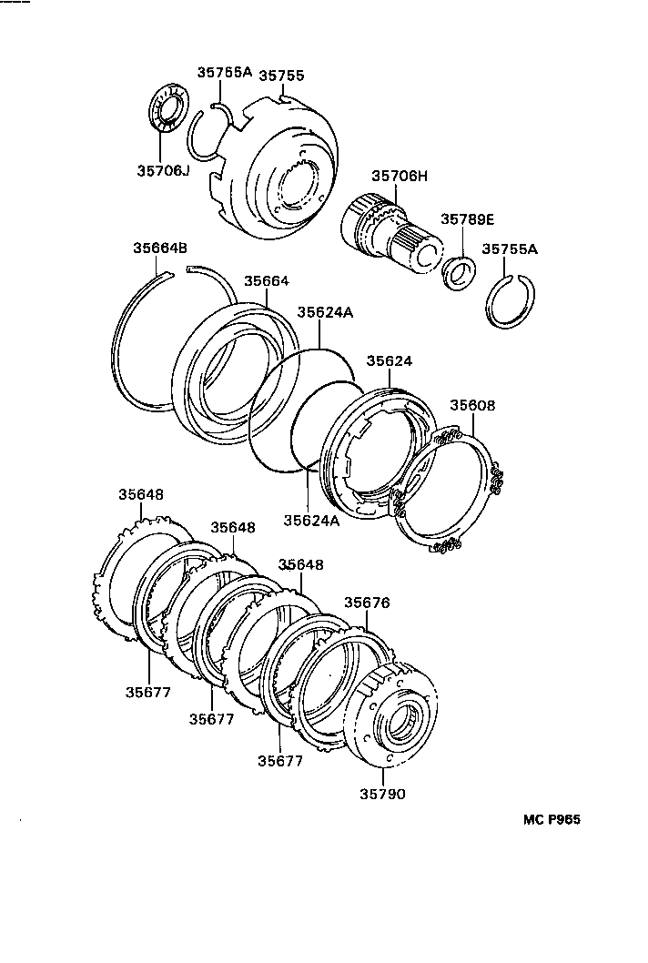  CELICA |  CENTER SUPPORT PLANETARY SUN GEAR ATM