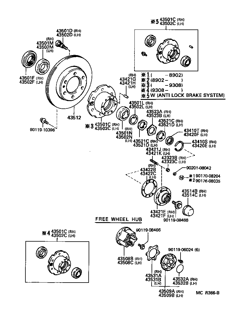  HILUX |  FRONT AXLE HUB