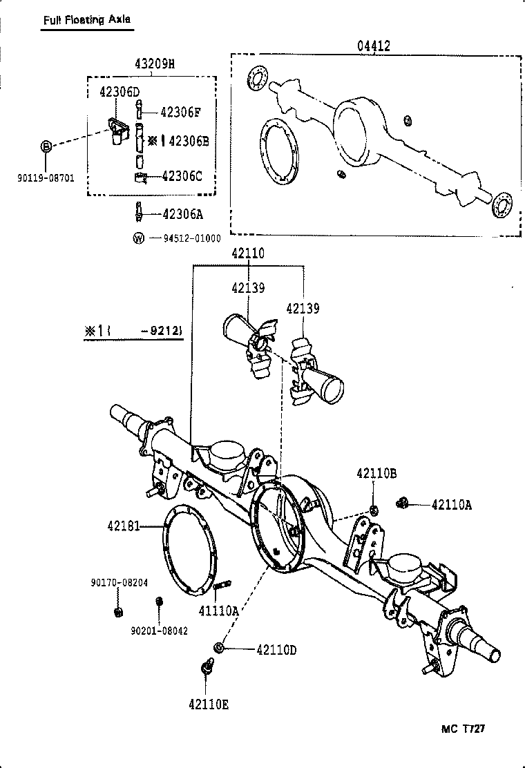  LAND CRUISER 80 |  REAR AXLE HOUSING DIFFERENTIAL